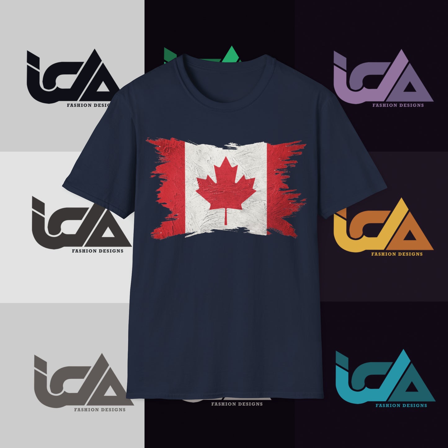 Flag of Canada Painted Style - Unisex Tee