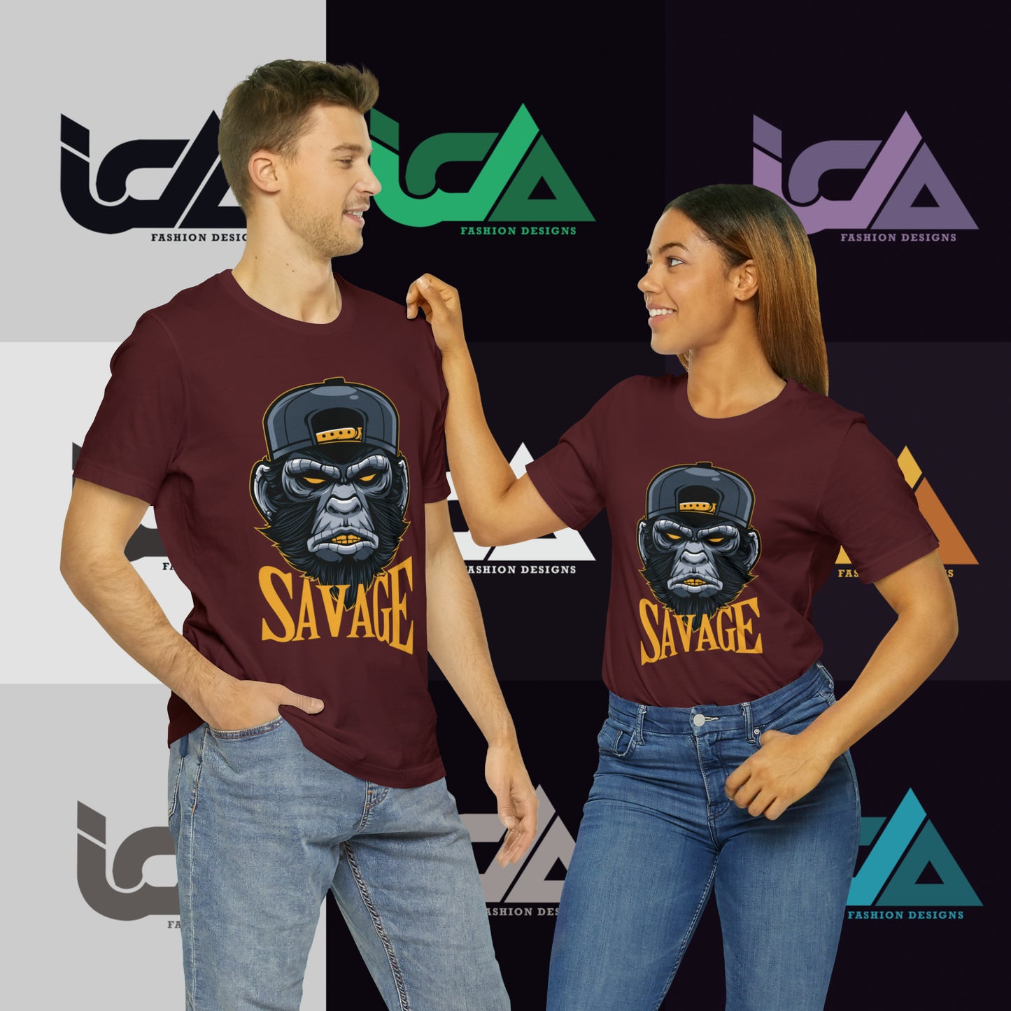 Savage Gorilla Design Classic Unisex Short Sleeve Tee