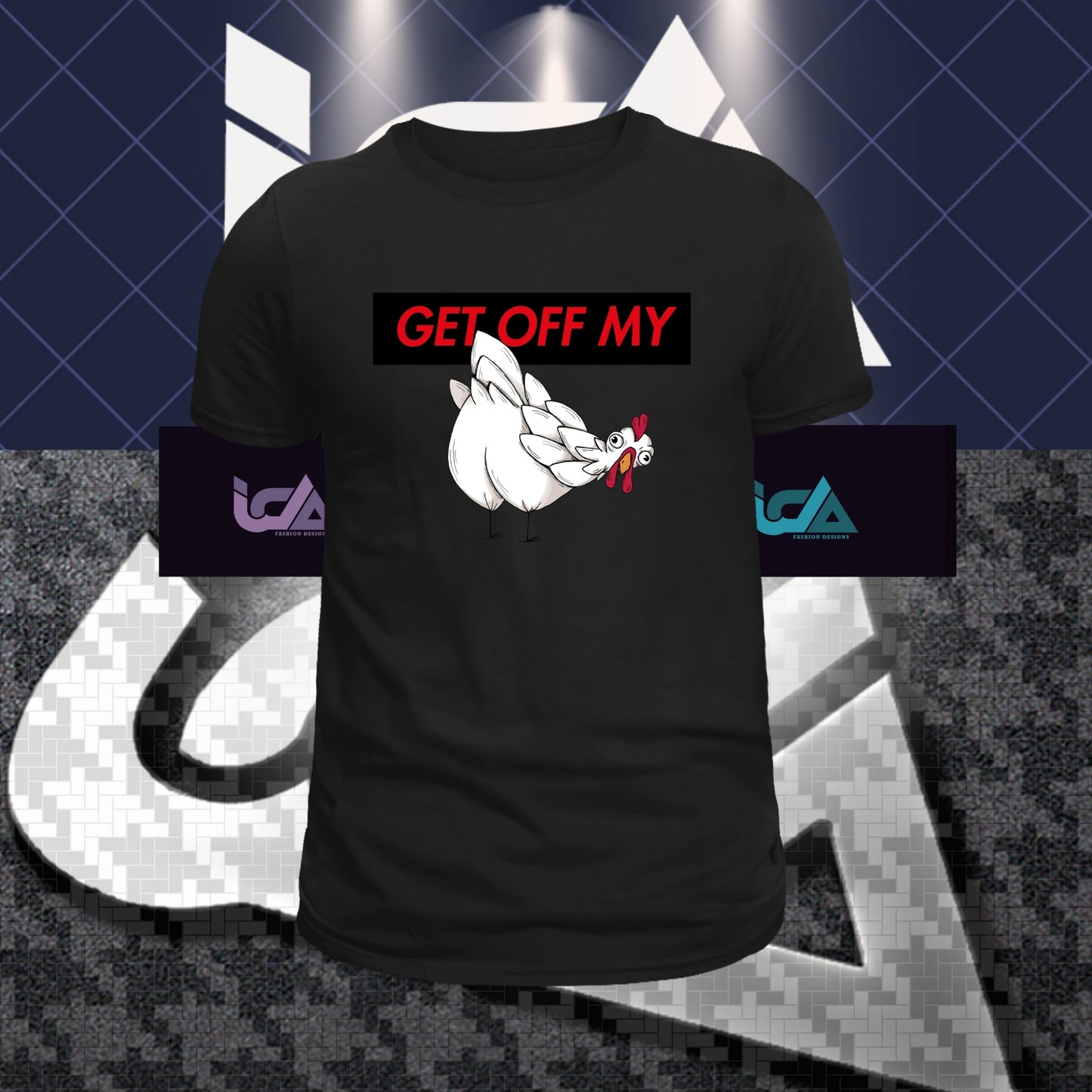 GET OFF MY ASS Premium T-Shirt ( Black )